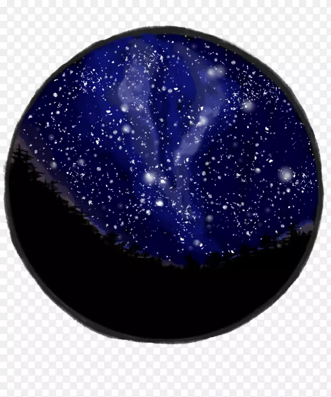 钴蓝色天体空间球-空间