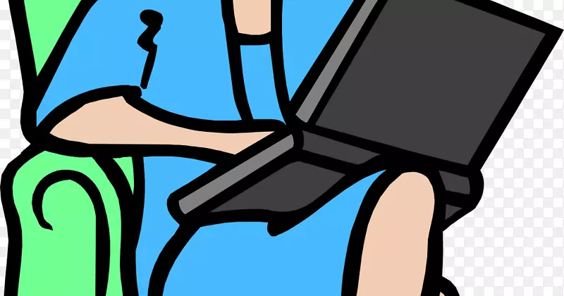 人类行为技术卡通线条剪贴画女椅子