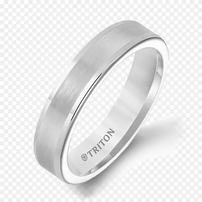 结婚戒指银材料碳化钨