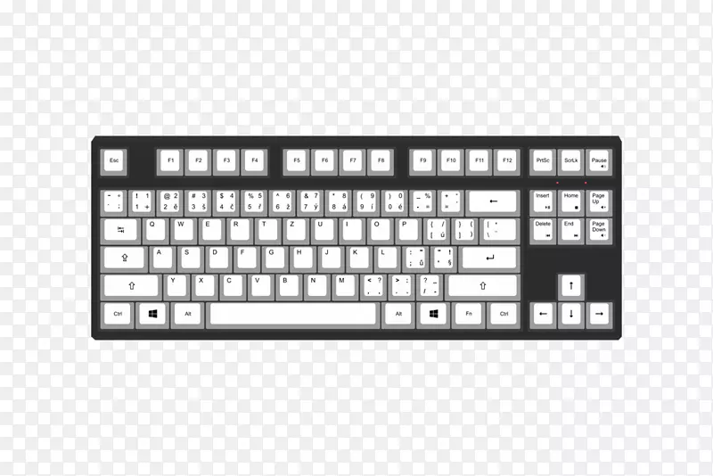 电脑键盘盖rgb彩色型号filco manestouch 2无键m型键盘-樱桃