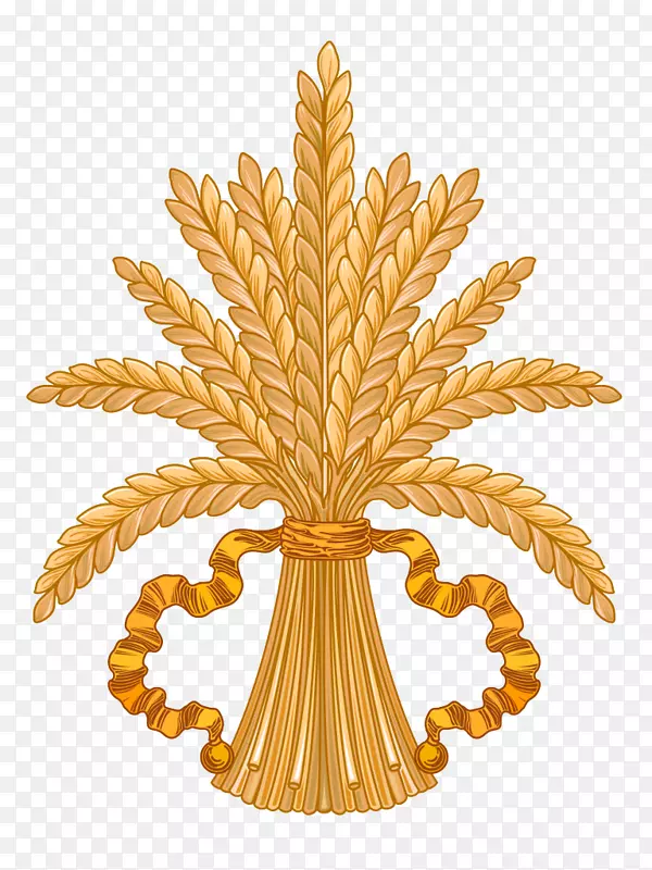 小麦画粮食剪贴画-小麦