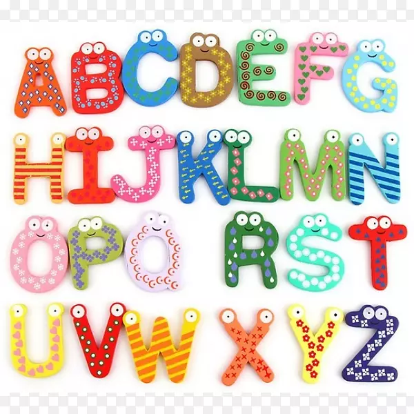冰箱磁铁教育玩具儿童字母表工艺磁铁-儿童
