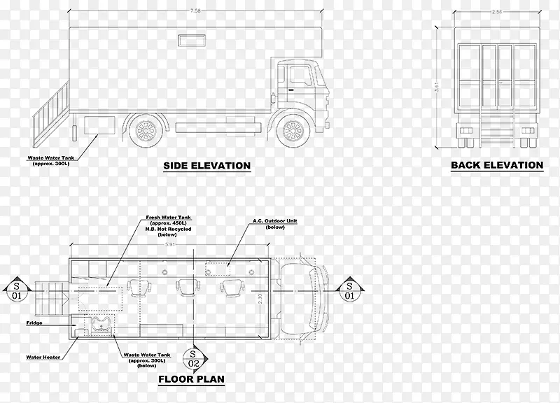 卡车拖车化妆品戈德温的车库卡车计划