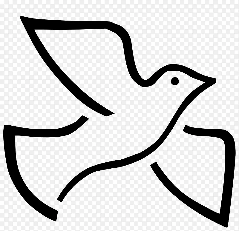 鸽子象征和平象征剪贴画