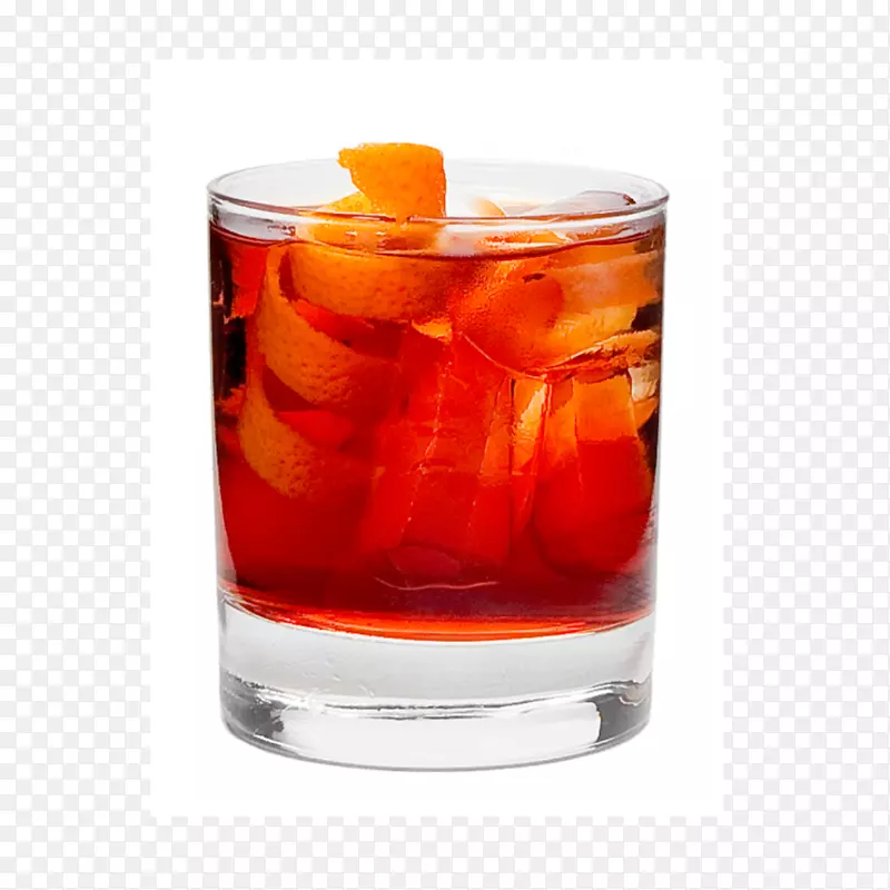 Negroni鸡尾酒装饰海风老式鸡尾酒