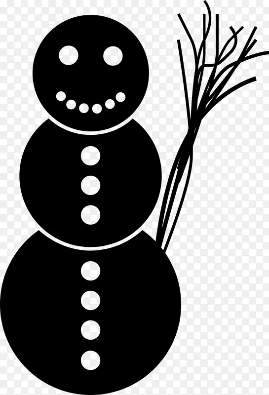 雪人象形文字冬季剪贴画-雪人