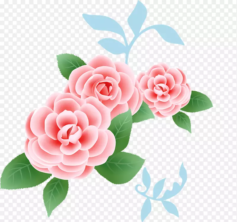 牡丹玫瑰剪贴画-牡丹