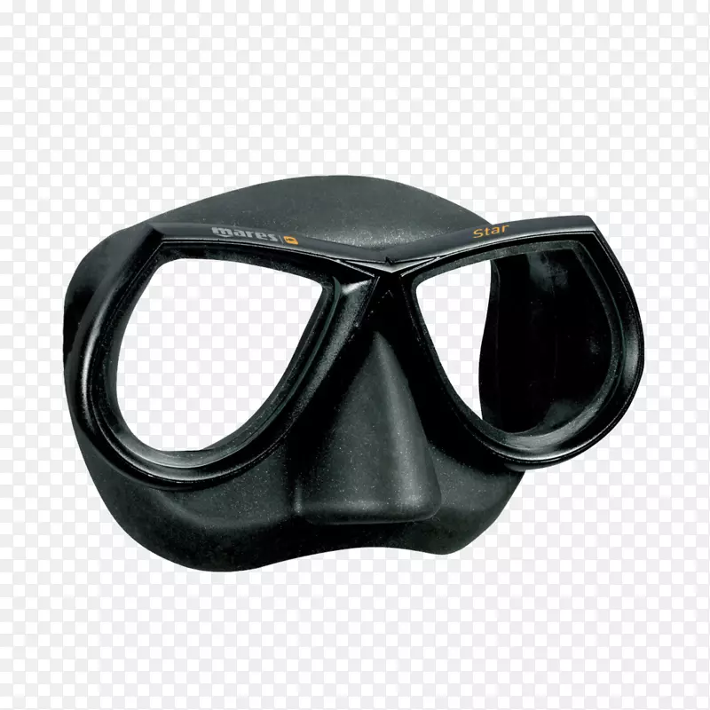 母马自由潜水和潜水面具水下潜水设备.面具