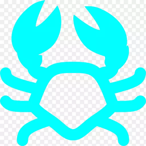 螃蟹电脑图标字体-螃蟹