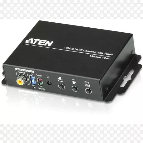 VGA连接器HDMI KVM开关音频模拟信号-Atenç；ã；o