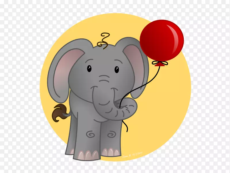 印度象非洲象卡通大象持气球