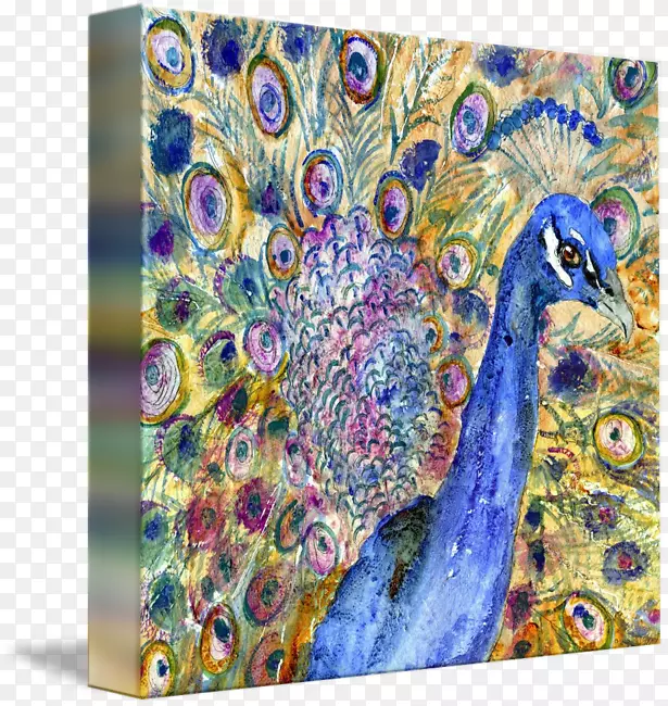 羽毛现代艺术紫色双色浴室-羽毛