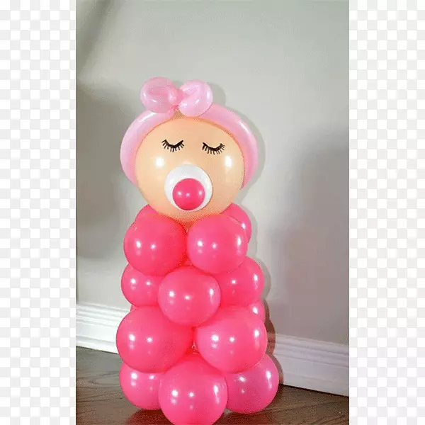 婴儿淋浴派对婴儿尿布蛋糕玩具气球-派对