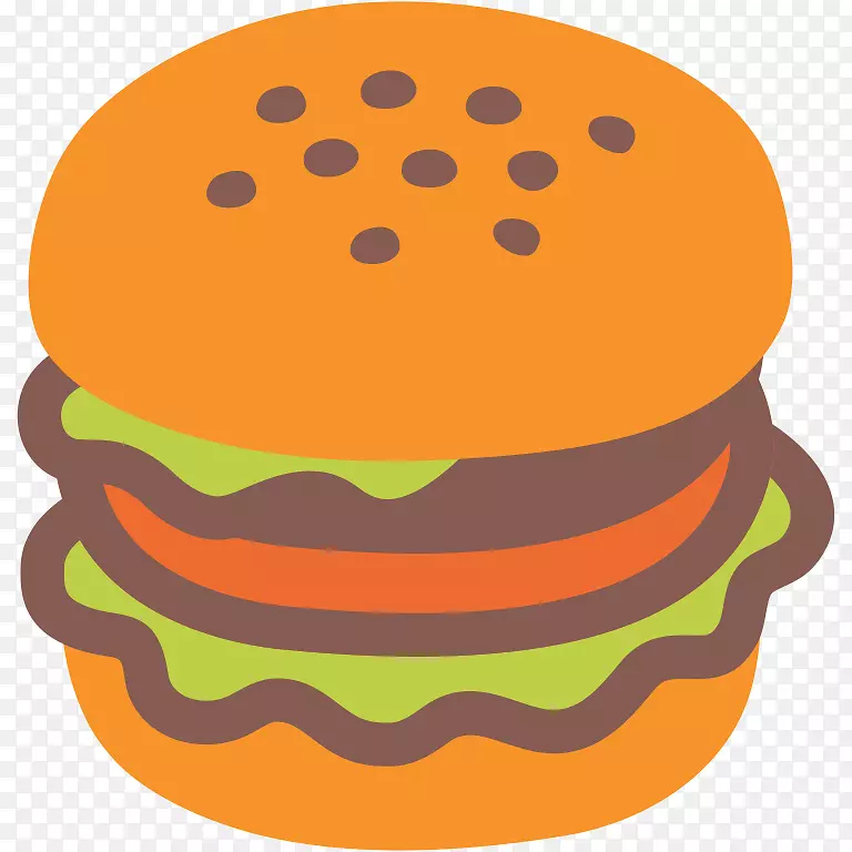 汉堡包芝士汉堡炸薯条表情战-表情符号