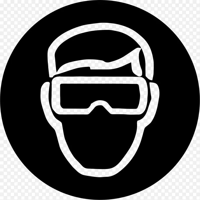 个人防护设备，护目镜，安全标志，眼睛保护.眼镜