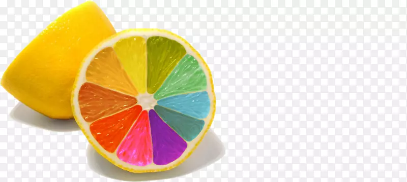 柠檬汁颜色彩虹食品-柠檬