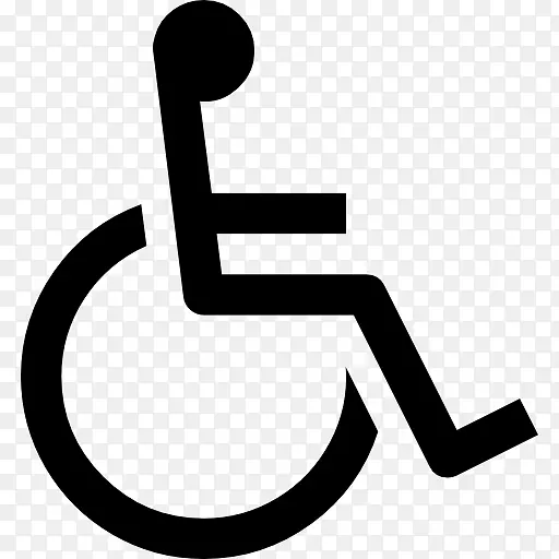 轮椅残疾机动滑板车电脑图标无障碍轮椅