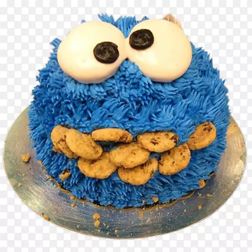 生日蛋糕奶油饼干怪物蛋糕装饰-蛋糕和饼干