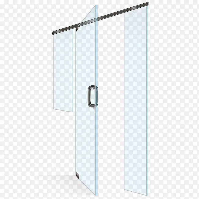 直线角房-淋浴门