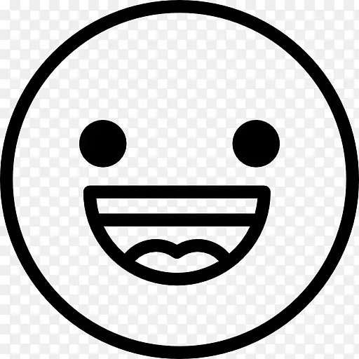 笑脸快乐电脑图标表情-快乐情绪