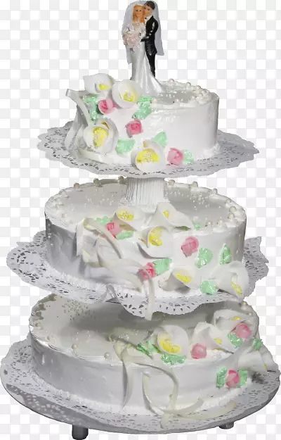 结婚蛋糕生日蛋糕糖霜和糖霜磅蛋糕-婚礼蛋糕