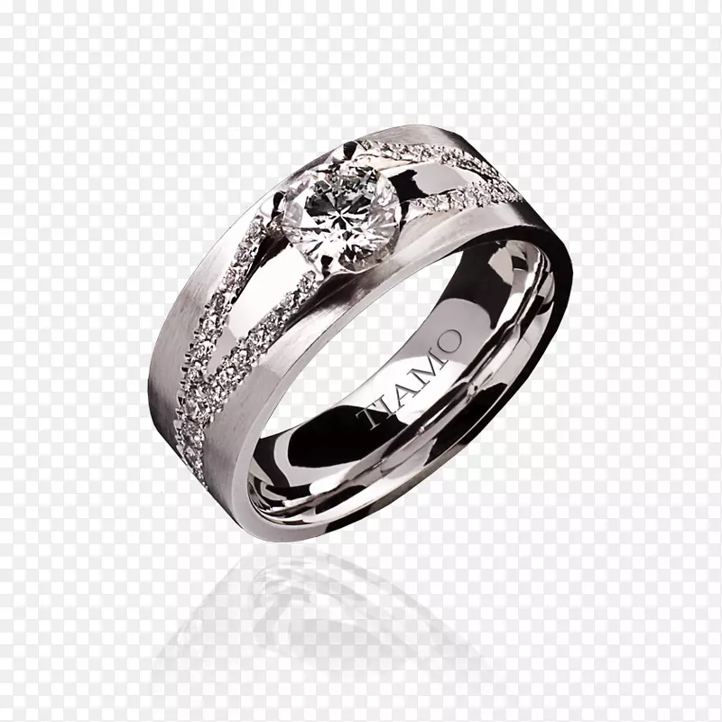 结婚戒指，金光闪闪的克拉戒指