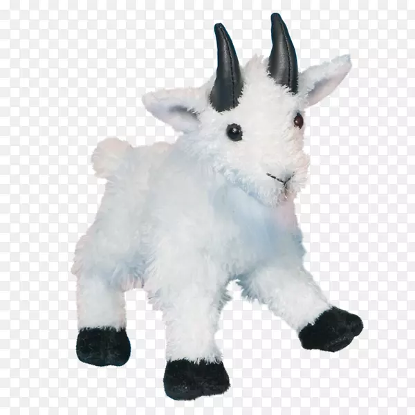 侏儒山羊填充动物&可爱的玩具毛绒填充物-玩具