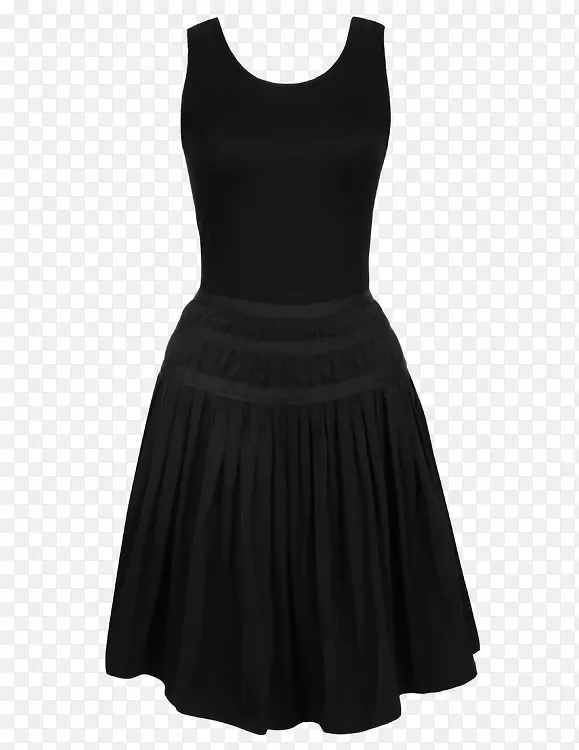 20世纪50年代小黑裙时尚旧式服装-连衣裙
