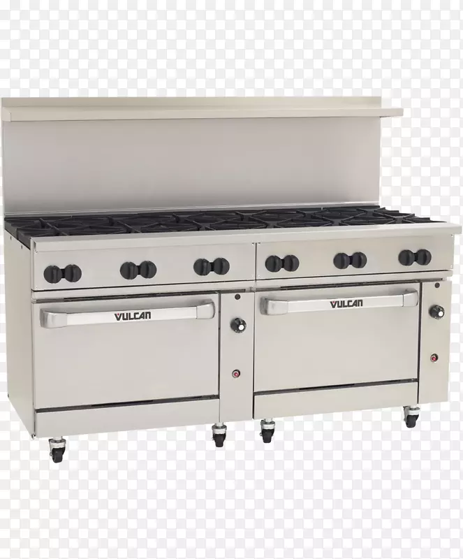 烹调范围，煤气炉，烤箱，餐厅厨房.双燃烧器煤气炉