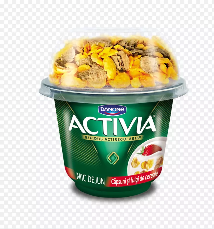 早餐谷类食品牛奶玉米片Activia-早餐