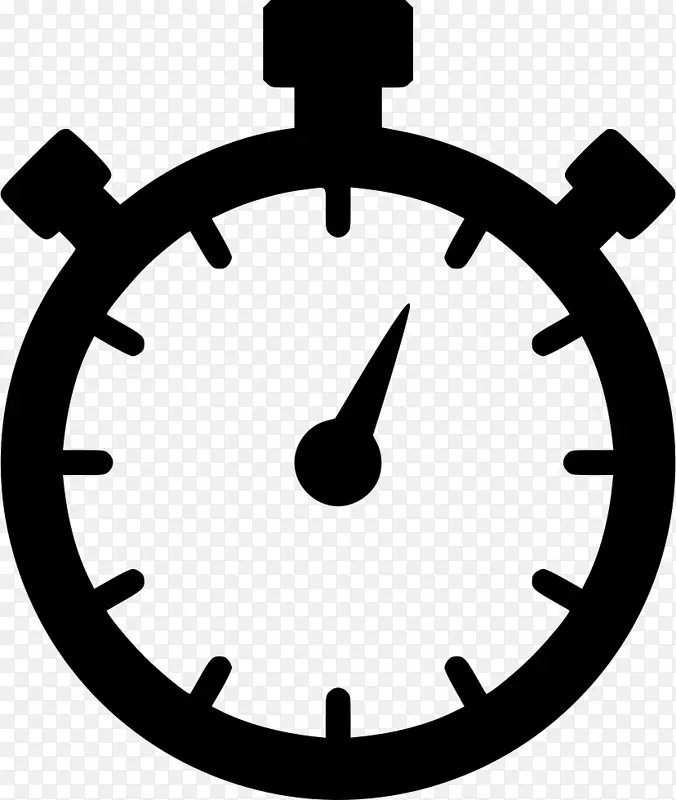 秒表计时器电脑图标时钟剪辑艺术钟