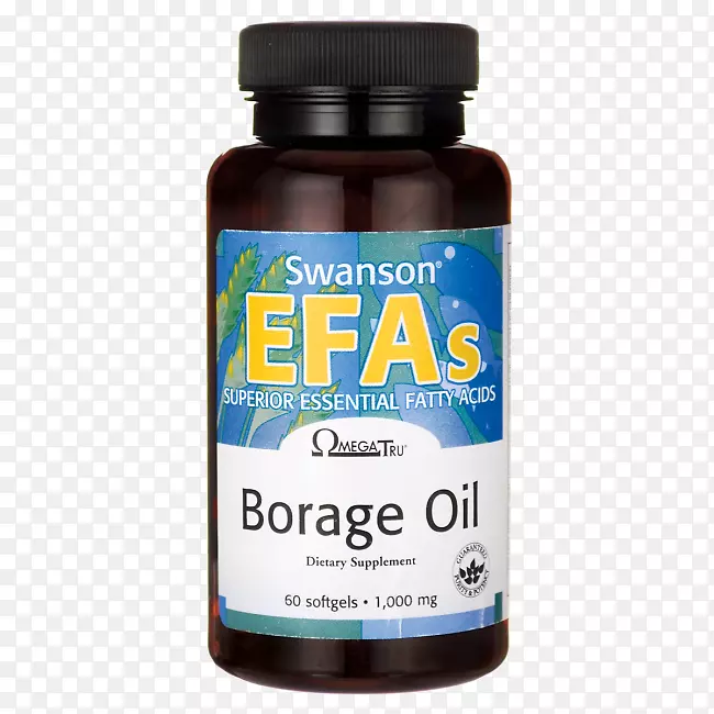 膳食补充剂硼砂籽油γ-亚麻酸Swanson保健产品.油