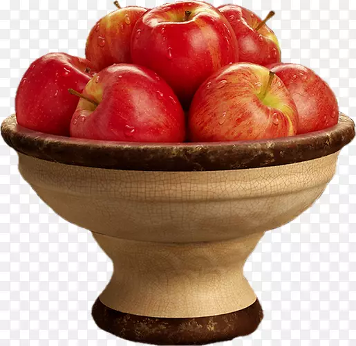 食品碗苹果水果营养-苹果