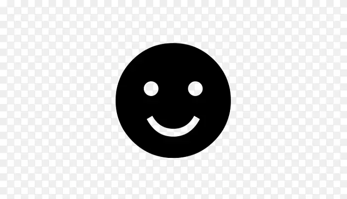 笑脸表情高阿尼电脑图标-黑色微笑