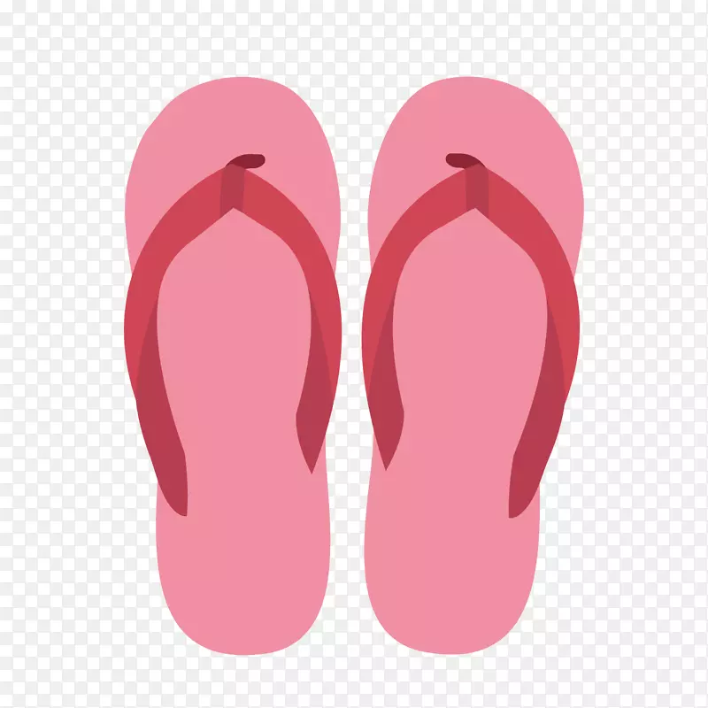 平底拖鞋口粉红色m鞋设计