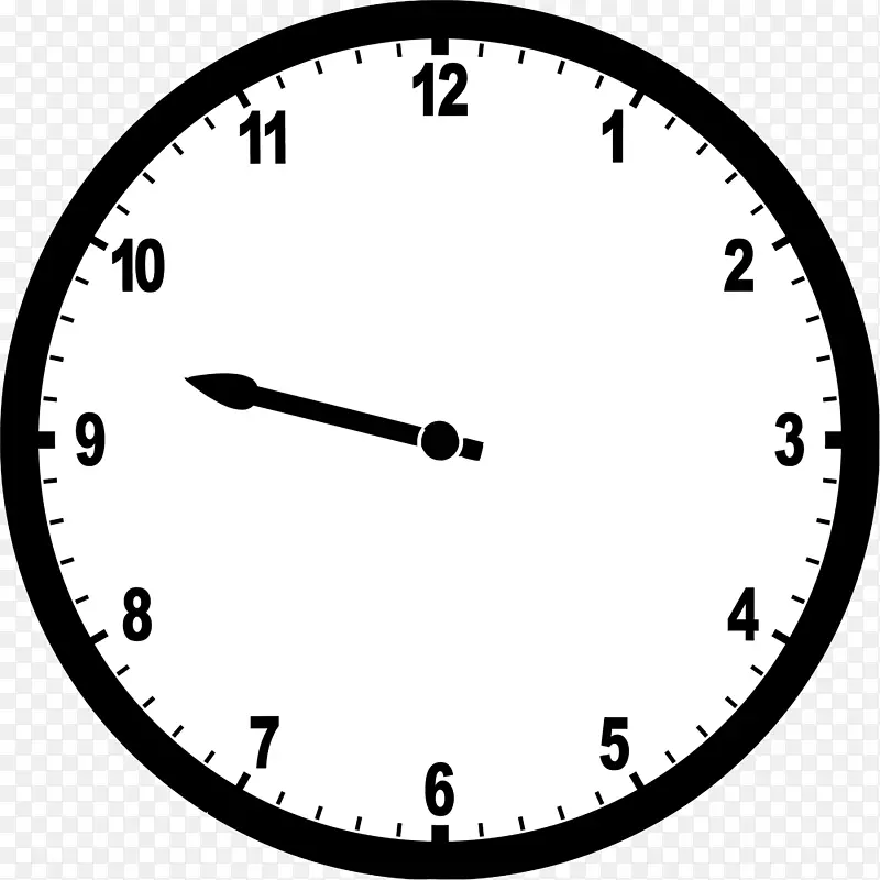 数字时钟闹钟12小时时钟剪辑艺术时钟