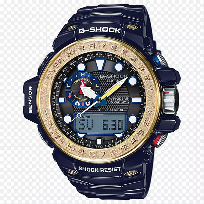 G-冲击卡西欧太阳能手表硬式太阳能手表