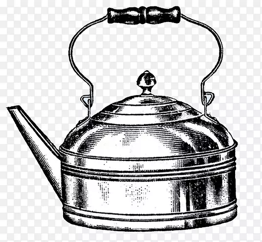 茶壶咖啡机绘图-茶