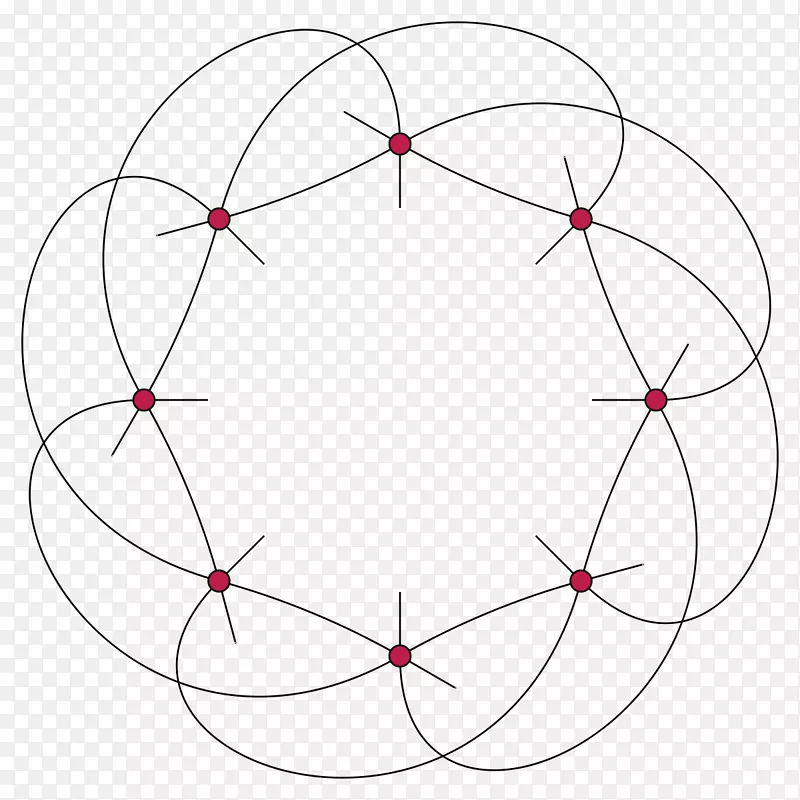 圆对称点角图案-圆