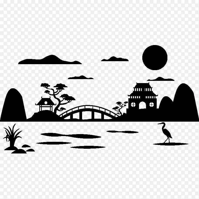 贴纸画花园墙贴纸设计