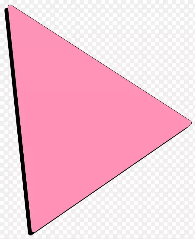 三角形点粉红色m字型