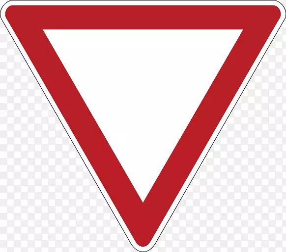 优先标志交通标志让渡标志优先于右hak utama pada persimpangan-屈服标志