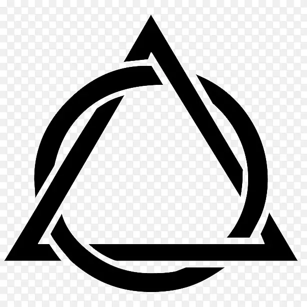 三角形符号几何的内圆和外圆-三角形