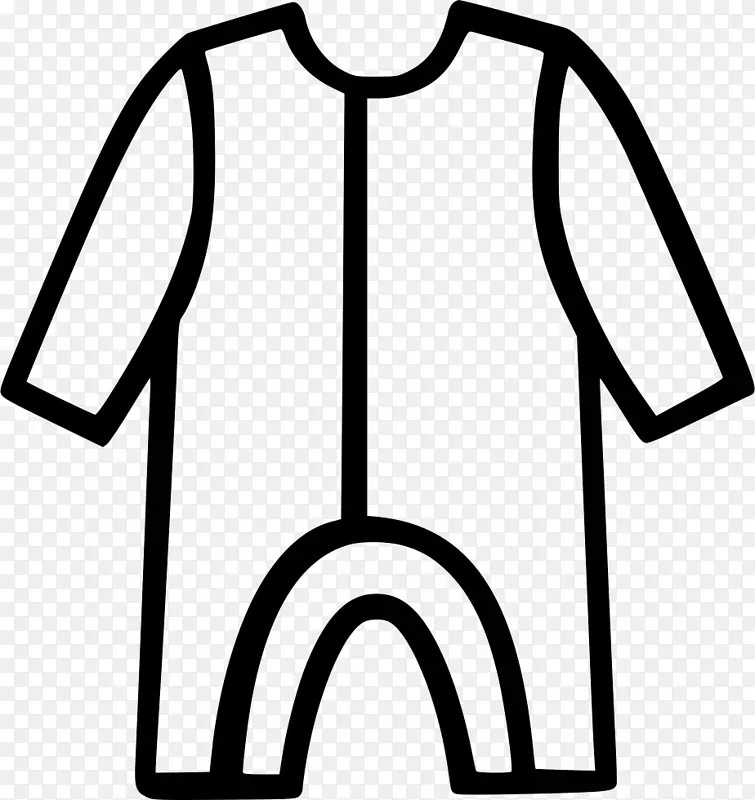 时尚袖子电脑图标剪贴画-婴儿套装