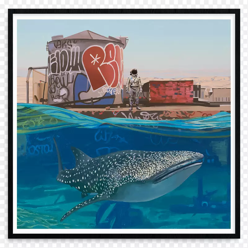 批发艺术家绘画视觉艺术-鲸鲨