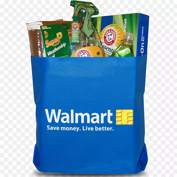 沃尔玛可重复使用的购物袋零售购物袋和手推车-购物袋