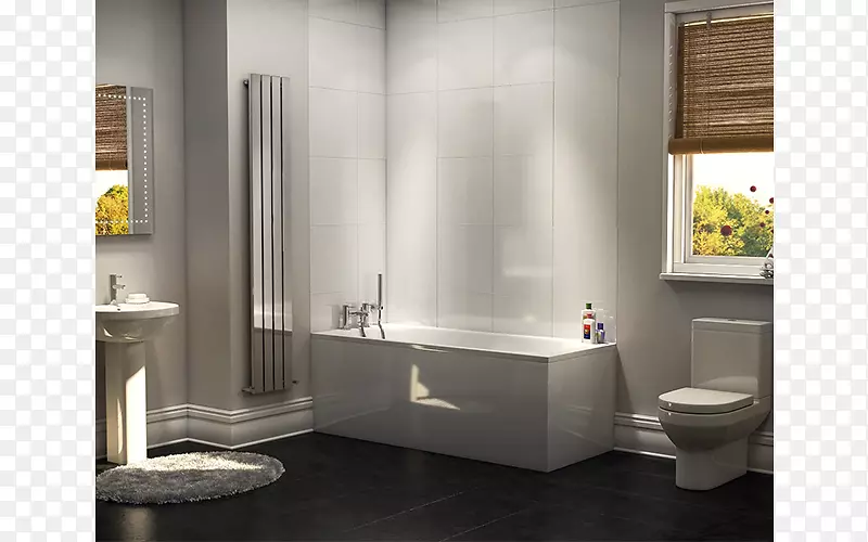 现代浴室套房淋浴浴缸-现代浴室