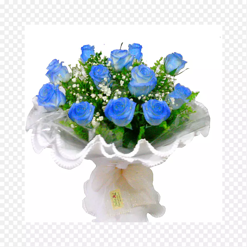 蓝玫瑰切花花束花园玫瑰花卉图案-玫瑰