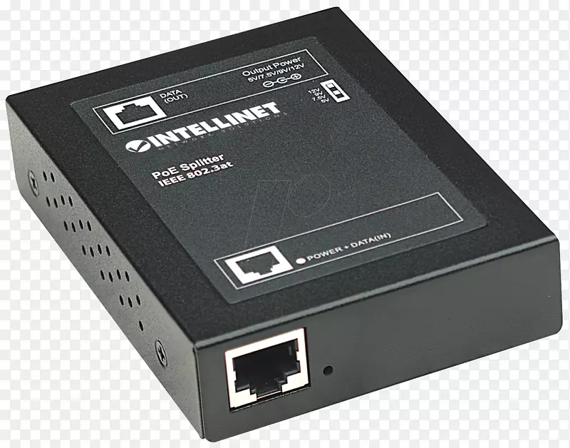 以太网上的HDMI电源IEEE802.3at IntelliNet POE+-计算机