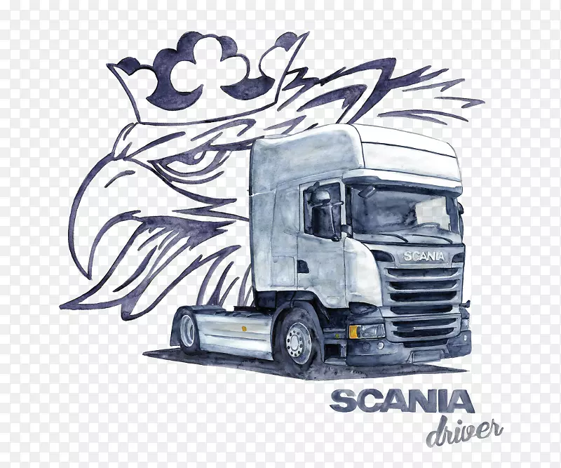 Scania ab汽车贴纸车